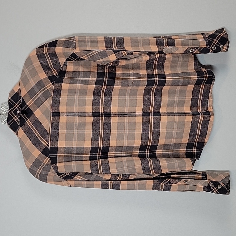 Rag & Bone Cruz Shirt Classic Fit Pink Plaid Flannel - Picture 4 of 10